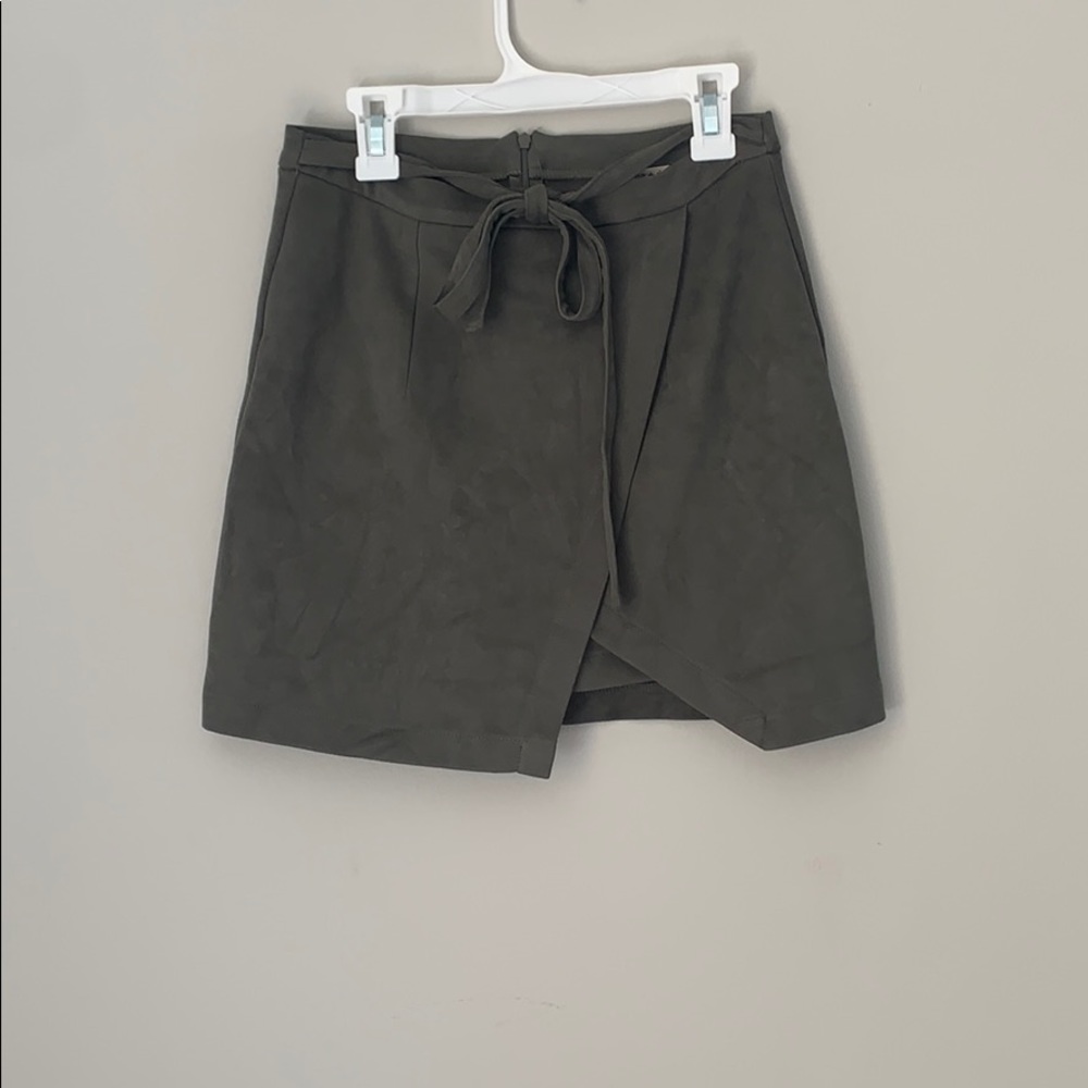 Olive green skirt